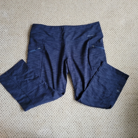 Eddie Bauer, Navy, Crop Stretch Pants, Large - Picture 1 of 6